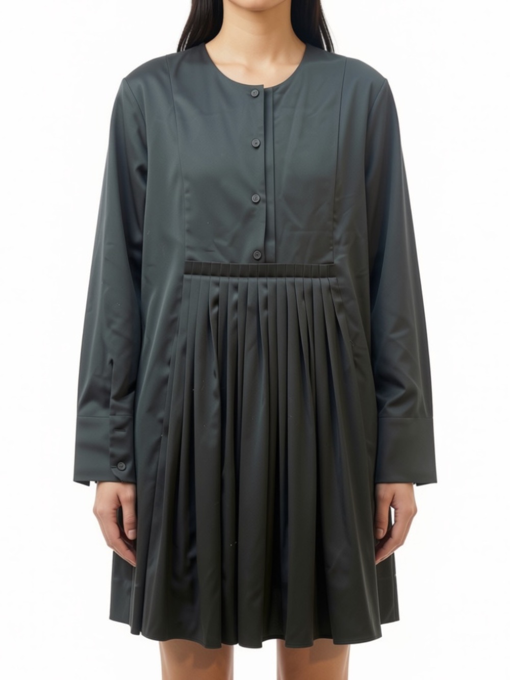 COS Black Crepe Dress with front pleats NWT Size 12